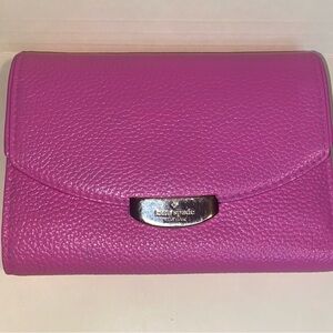 Kate Spade Pink Pebbled Leather Wallet